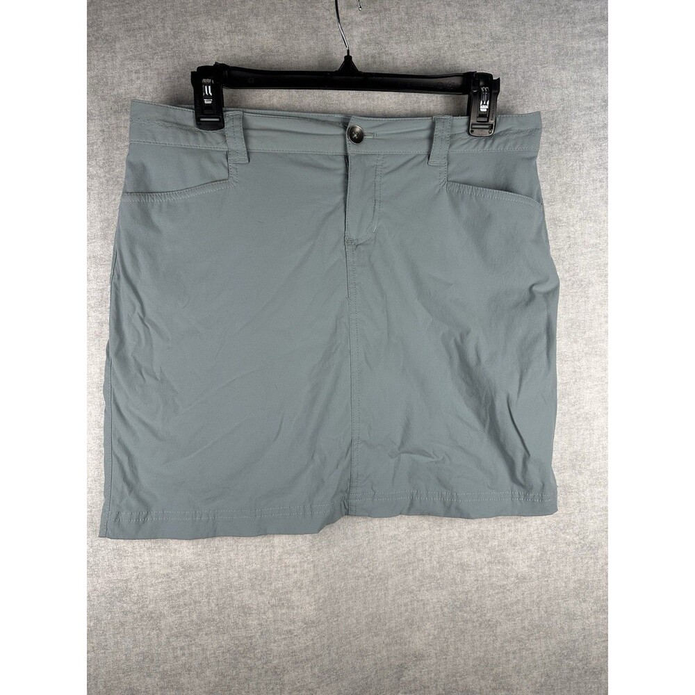 Eddie Bauer Sage Green Stretch Hiking Athletic Skirt Skort Size 4 Built in Short